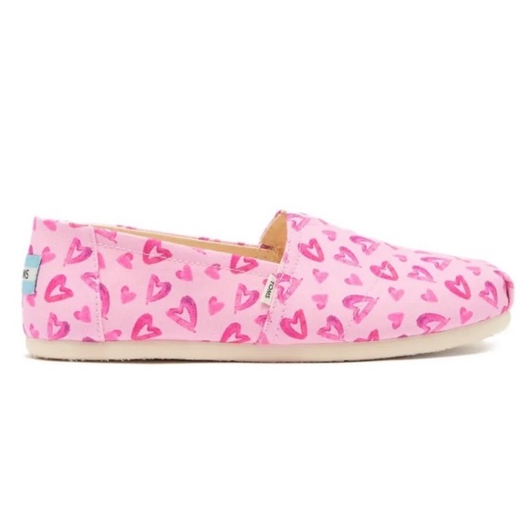 TOMS Belmont Heart Print Slip-on Sneaker In Parfait Pink Hearts Print - Picture 3 of 8